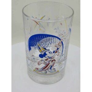 Vtg Walt Disney World Remember The Magic Glass Epcot 25th Anniversary Mickey